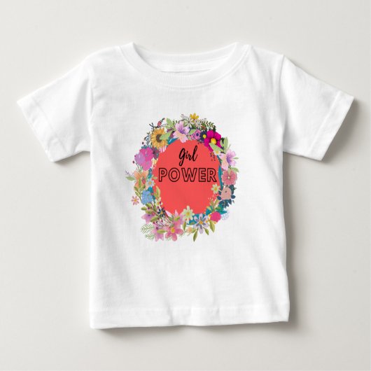 Girl-Power Baby T-shirt (Vorderseite)