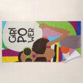 Girl Power Beach Handtuch (Vorderseite)