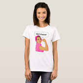 Girl-Power bearbeitbarer Text-T - Shirt (Vorne ganz)
