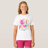 Girl Power Blume T-Shirt (Vorne ganz)