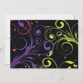 Girl Power Bright 16 . Geburtstag 16 Einladung (Rückseite)