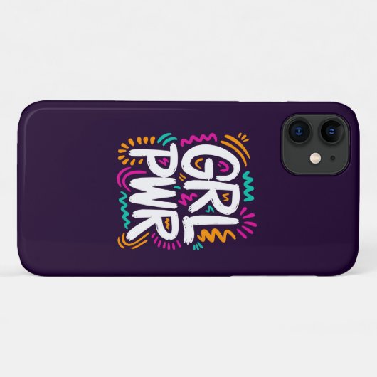 Girl-Power Case-Mate iPhone Hülle (Rückseite (Horizontal))
