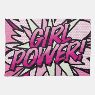 GIRL POWER Comic Book Pop Art Geschirrtuch