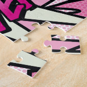 GIRL POWER Comic Pop Rosa Puzzle (Seite)