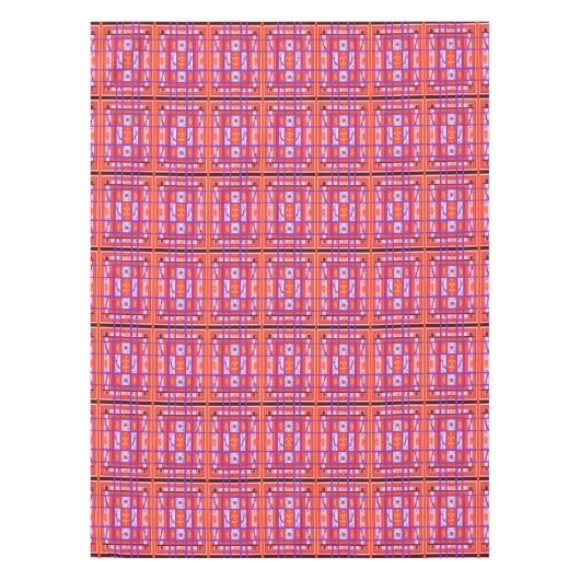 Girl-Power-Curvise karierte Wiederholmuster Tablec Tischdecke (Vorderseite)