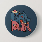 Girl Power Dark Version Button (Vorderseite)