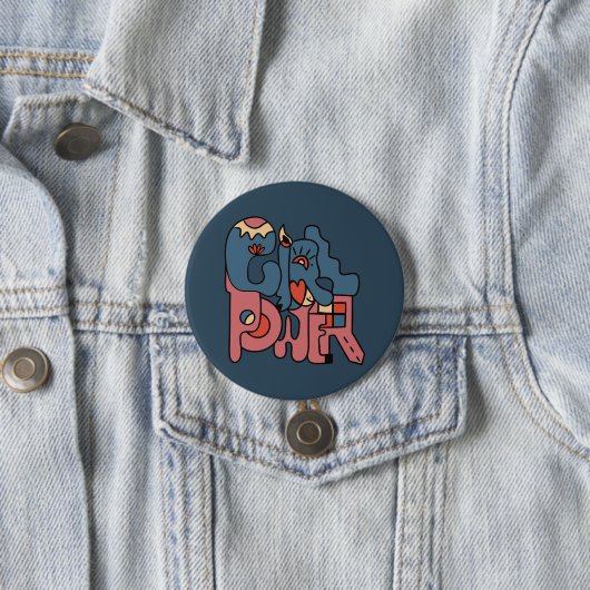 Girl Power Dark Version Button (Beispiel)