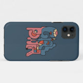 Girl Power Dark Version Case-Mate iPhone Hülle (Rückseite (Horizontal))