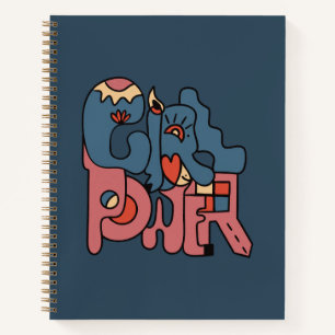 Girl Power Dark Version Notebook Notizblock