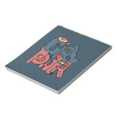 Girl Power Dark Version Notizblock (Rotiert)