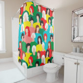 Girl-Power Duschvorhang (Beispiel)