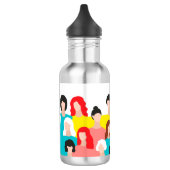 Girl-Power Edelstahlflasche (Links)
