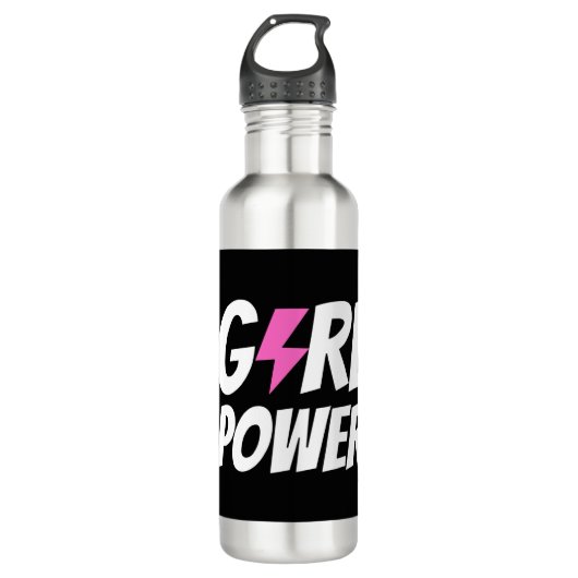 Girl-Power Edelstahlflasche (Vorderseite)
