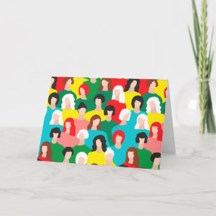 Girl-Power Feiertagskarte