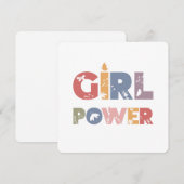 Girl-Power Feiertagskarte (Vorne/Hinten)