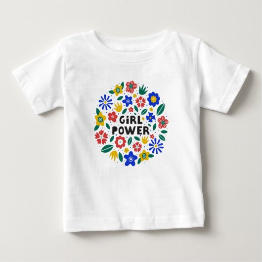 Girl Power Feminist Equality Baby T-shirt (Vorderseite)