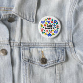 Girl Power Feminist Equality Button (Beispiel)