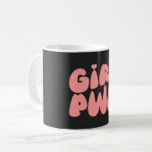 Girl Power Feminist Kaffeetasse (Vorderseite Links)