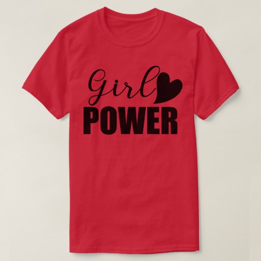 Girl Power Feminist T-Shirt (Design vorne)