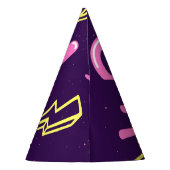 Girl Power feministischer Slogan, violetter Hinter Partyhütchen (Rückseite)