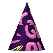 Girl Power feministischer Slogan, violetter Hinter Partyhütchen (Links)