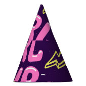 Girl Power feministischer Slogan, violetter Hinter Partyhütchen (Rechts)