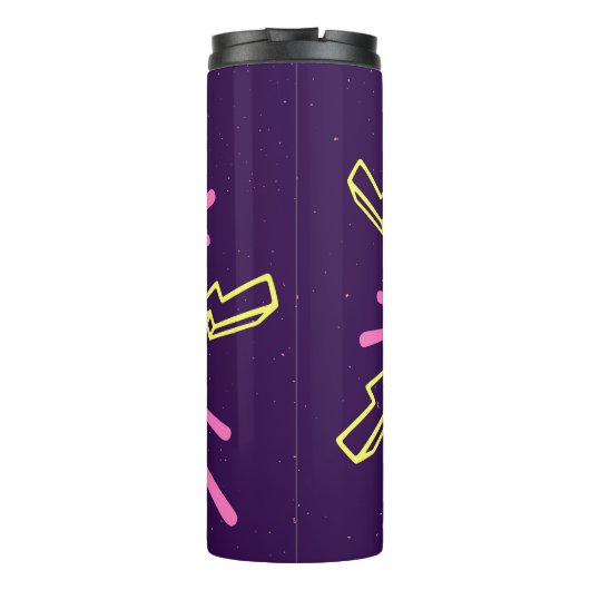 Girl Power feministischer Slogan, violetter Hinter Thermosbecher (Rückseite)