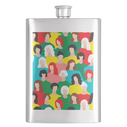 Girl-Power Flachmann (Vorderseite)