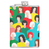 Girl-Power Flachmann (Vorderseite)