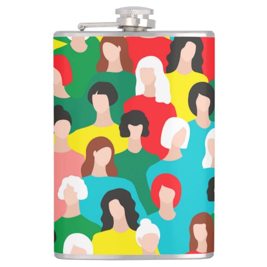 Girl-Power Flachmann (Vorderseite)