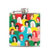 Girl-Power Flachmann (Vorderseite)