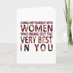 Girl-Power-Frauenweibchen Gift-Idee Karte