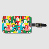 Girl-Power Gepäckanhänger (Vorderseite (Horizontal))