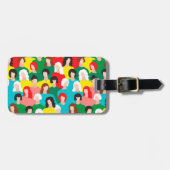 Girl-Power Gepäckanhänger (Vorderseite horizontal)