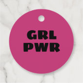 Girl-Power - Geschenkanhänger (Rückseite)