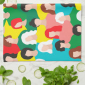 Girl-Power Geschirrtuch (Gefaltet)