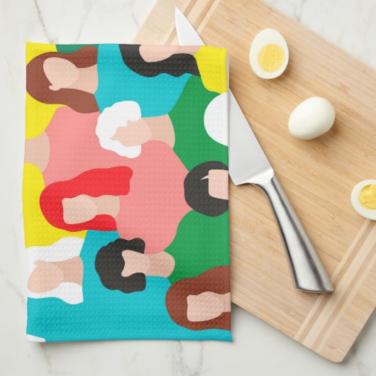 Girl-Power Geschirrtuch (Viertel Falte)