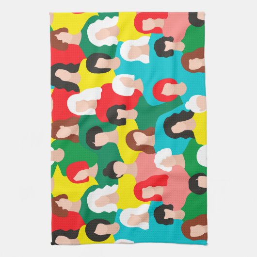 Girl-Power Geschirrtuch (Vertikal)