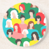 Girl-Power Getränkeuntersetzer (Vorne)