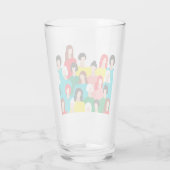Girl-Power Glas (Rückseite)