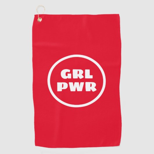 Girl-Power - Golfhandtuch (Vorderseite)