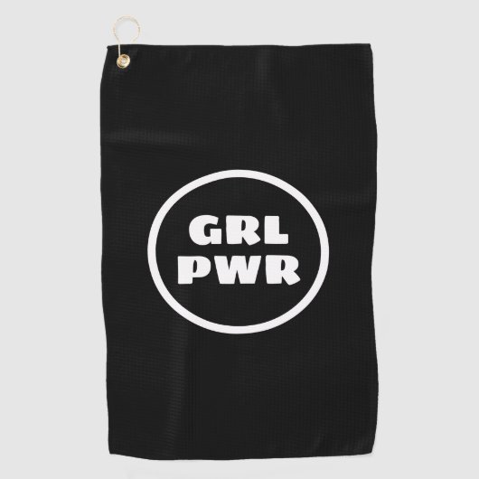 Girl-Power - Golfhandtuch (Vorderseite)