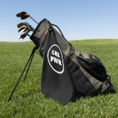 Girl-Power - Golfhandtuch (Gras)