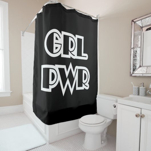 Girl Power, Grl Pwr Duschvorhang (Beispiel)