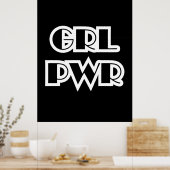 Girl-Power, Grl Pwr Poster (Küche)