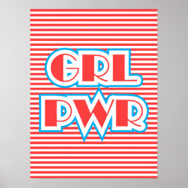Girl-Power, Grl Pwr, Rote Version Poster
