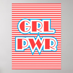 Girl-Power, Grl Pwr, Rote Version Poster