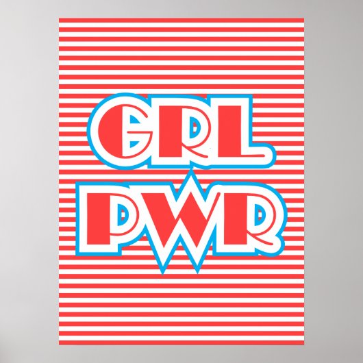 Girl-Power, Grl Pwr, Rote Version Poster (Vorne)