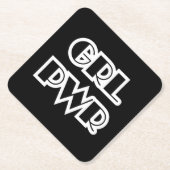 Girl-Power, Grl Pwr Untersetzer (Vorderseite)