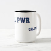 Girl Power - GRL PWR Zweifarbige Tasse (VorderseiteRechts)